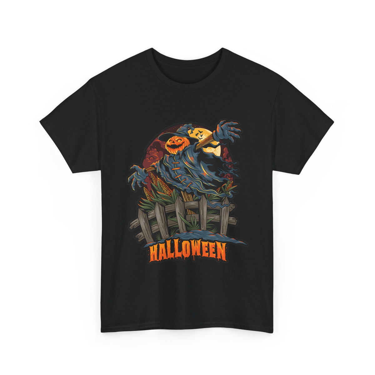 Scary Pumpkin Unisex Hoodie for Halloween Fun