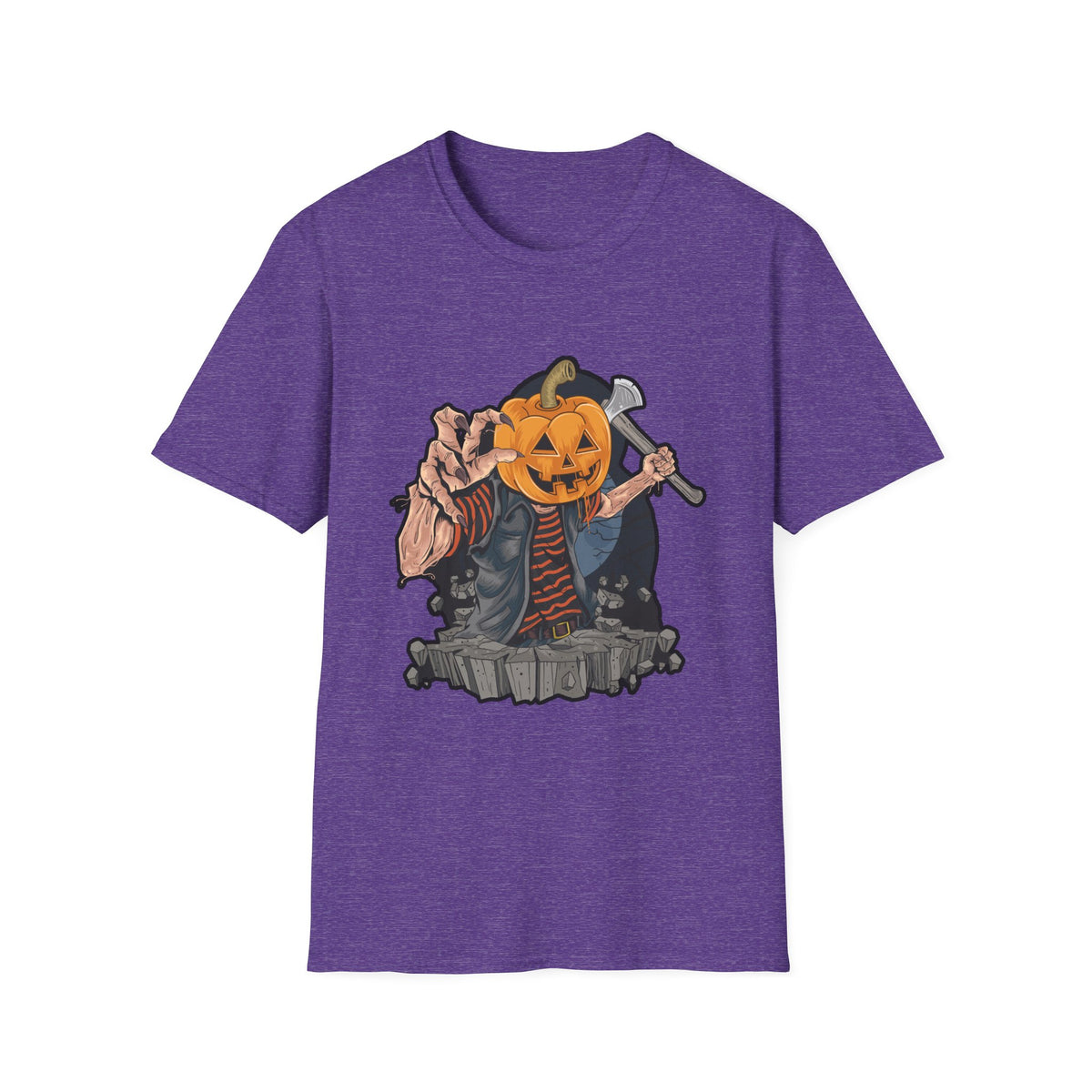 Scary Pumpkin Vintage Halloween T-Shirt