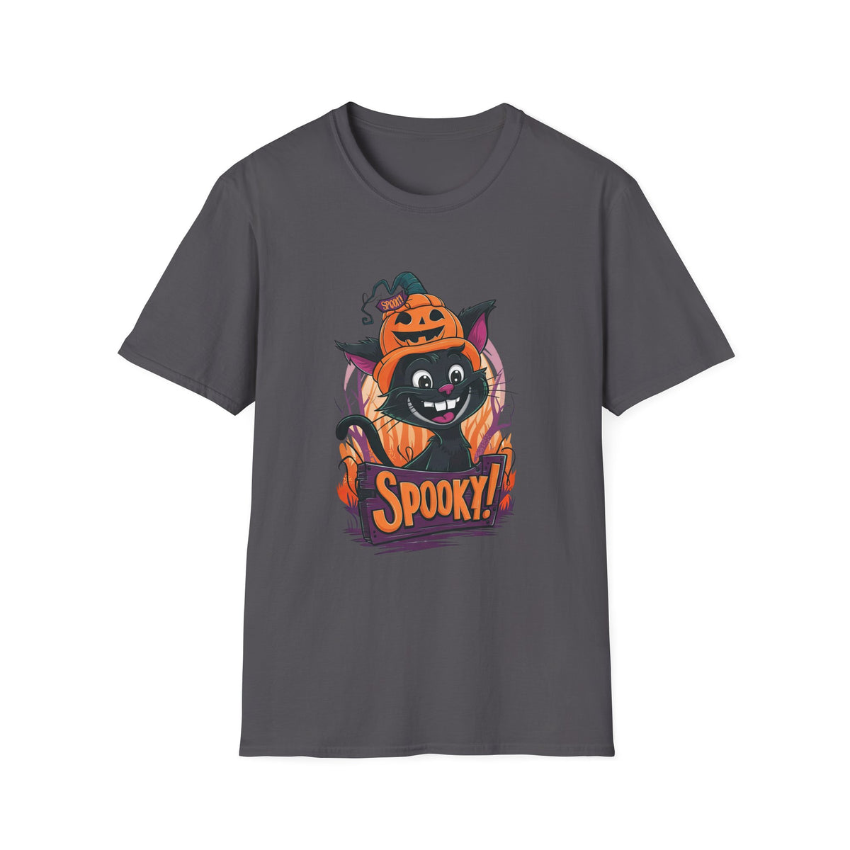 Cute Cat Pumpkin Halloween T-Shirt