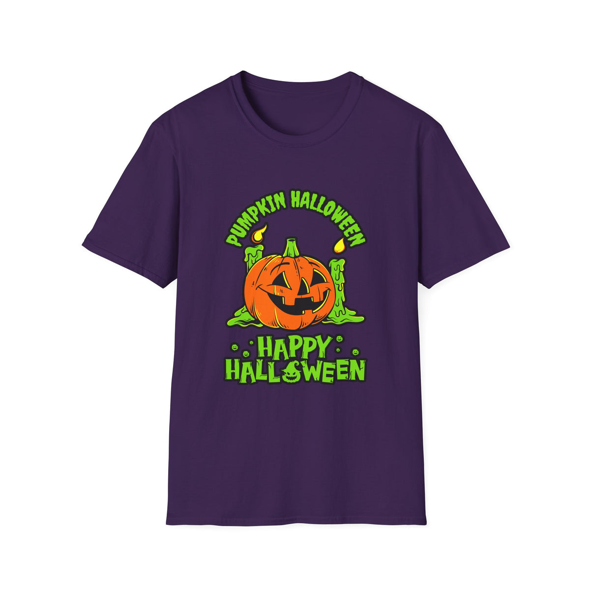 Scary Pumpkin Vintage Halloween T-Shirt