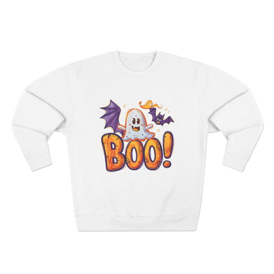 Cute Ghost Halloween Graphic Crewneck Sweatshirt