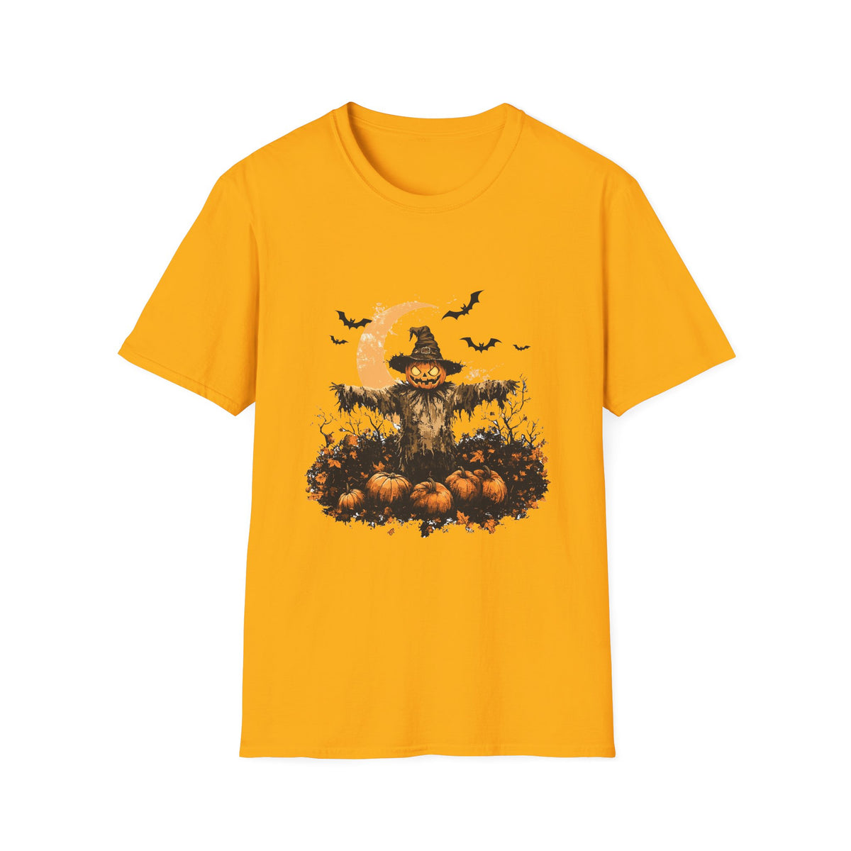 Scary Pumpkin Vintage Halloween T-Shirt