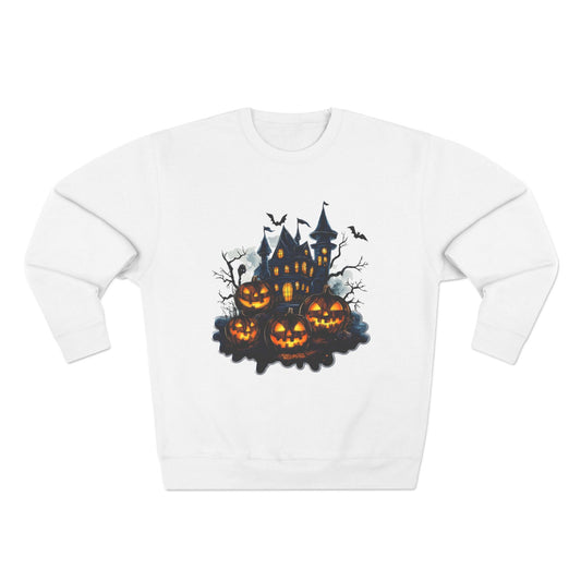 Scary Pumpkin Halloween Crewneck Sweatshirt