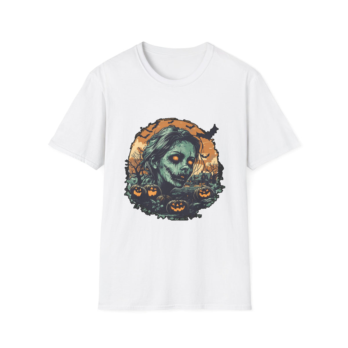 Scary Pumpkin Vintage Halloween T-Shirt