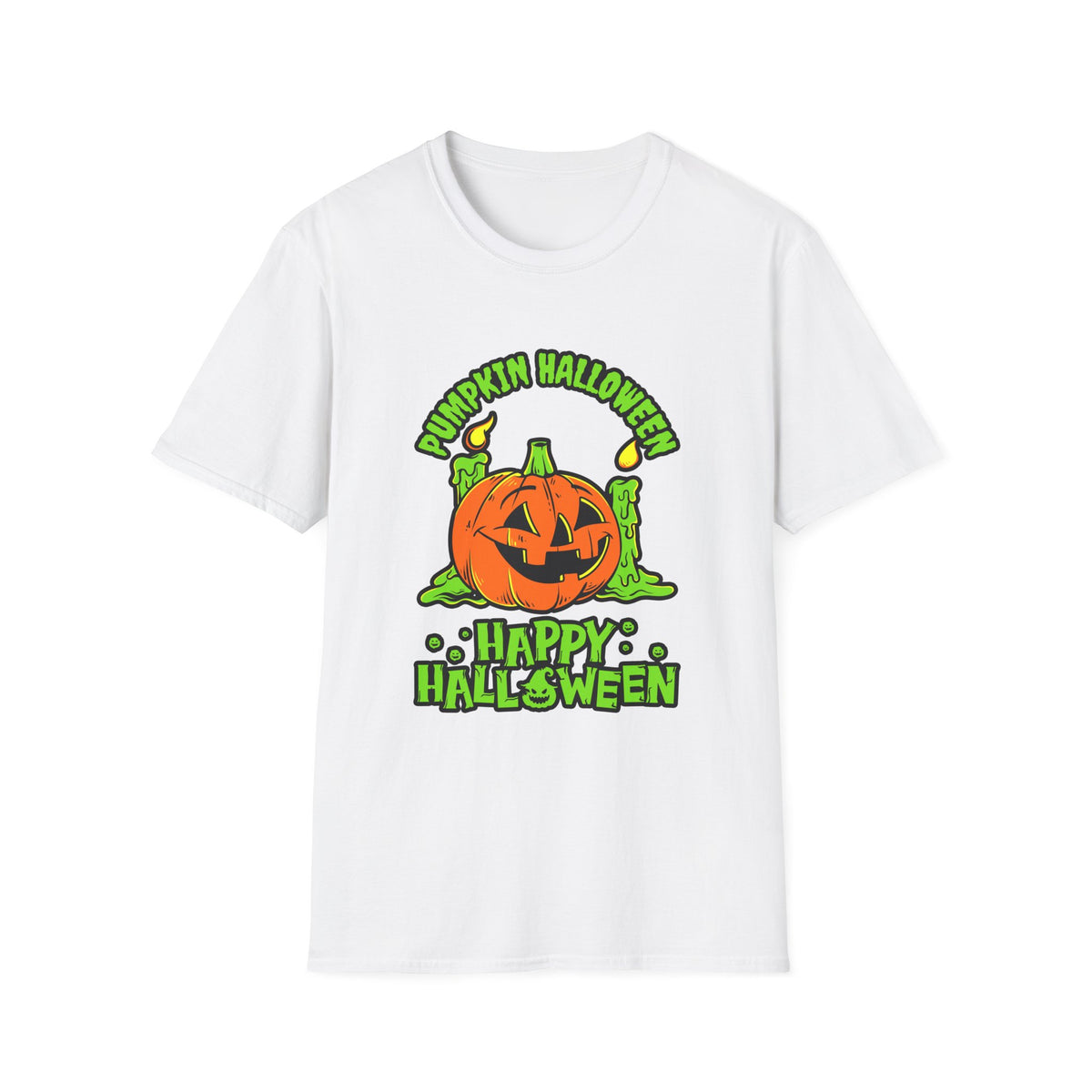 Scary Pumpkin Vintage Halloween T-Shirt
