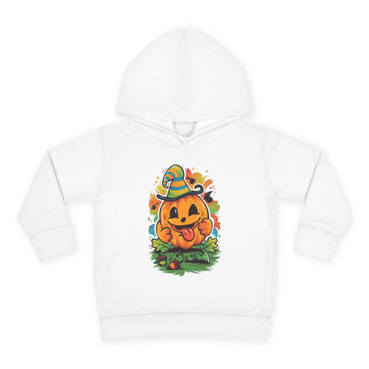 Happy Pumpkin Toddler Hoodie for Cute Halloween Fun