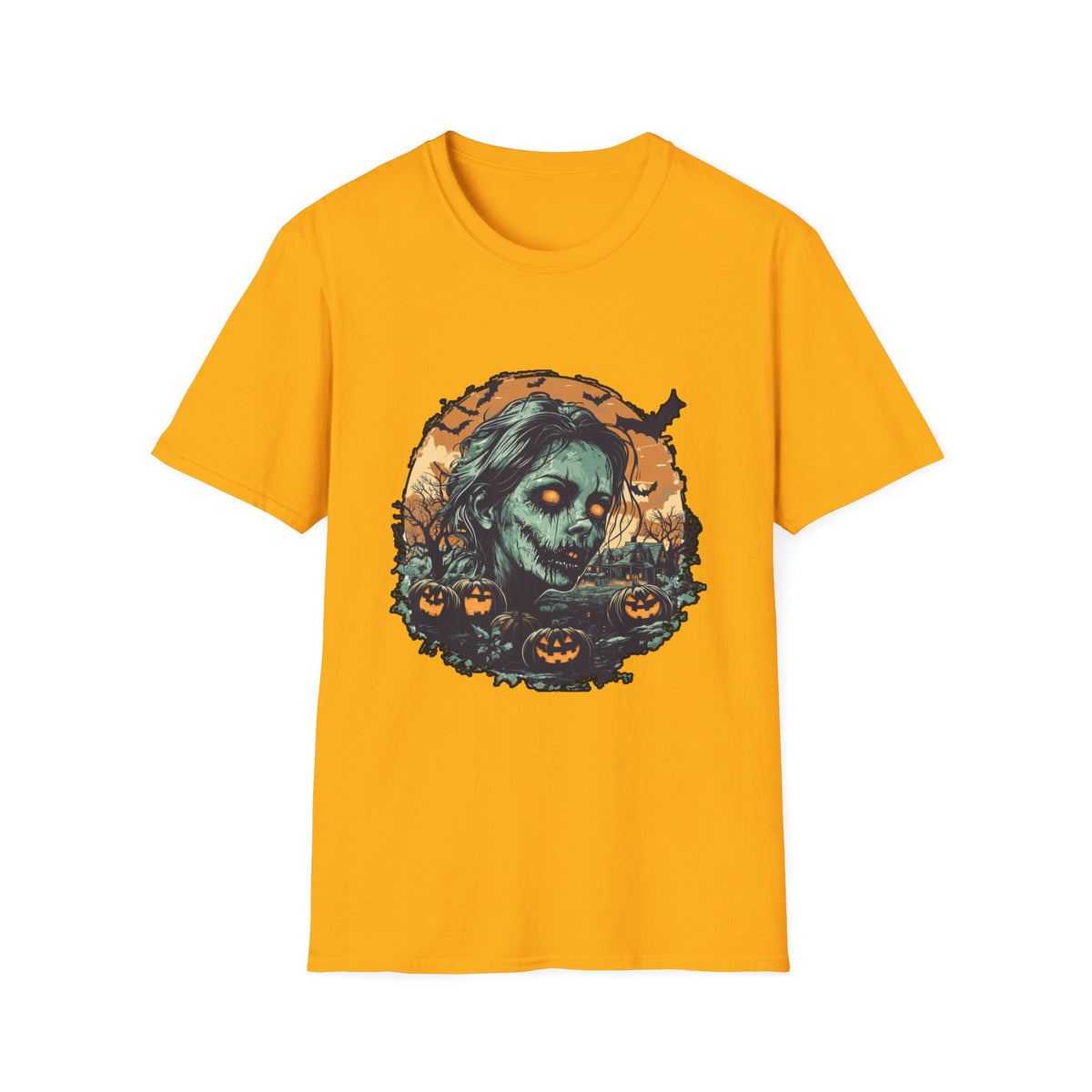 Scary Pumpkin Vintage Halloween T-Shirt