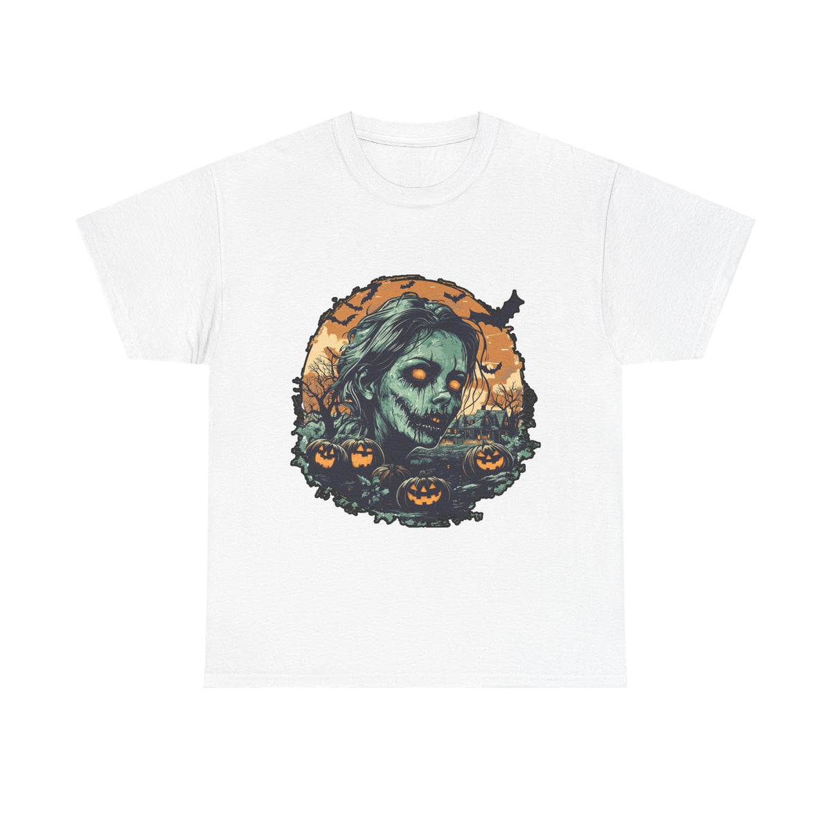 Scary Pumpkin T-Shirt - Vintage Halloween Tee for Spooky Season