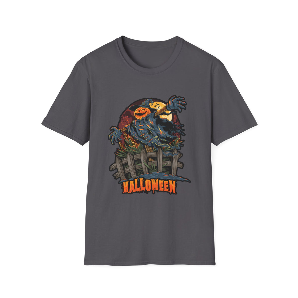 Scary Pumpkin Vintage Halloween T-Shirt