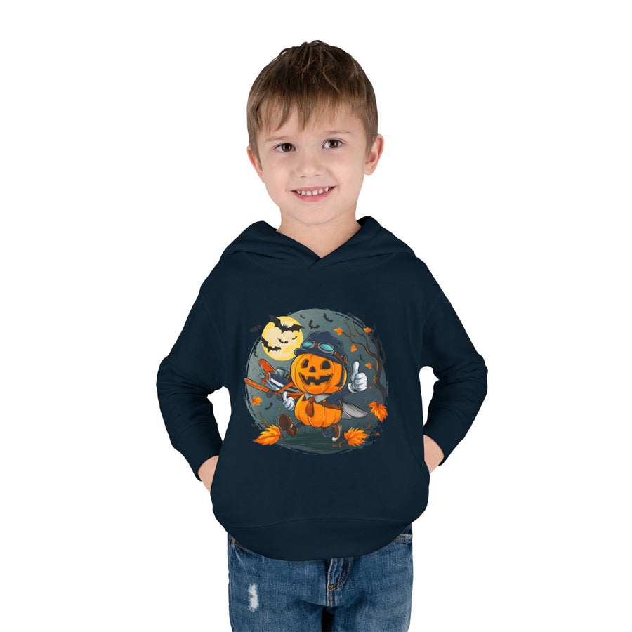 Funny Pumpkin Toddler Hoodie for Halloween