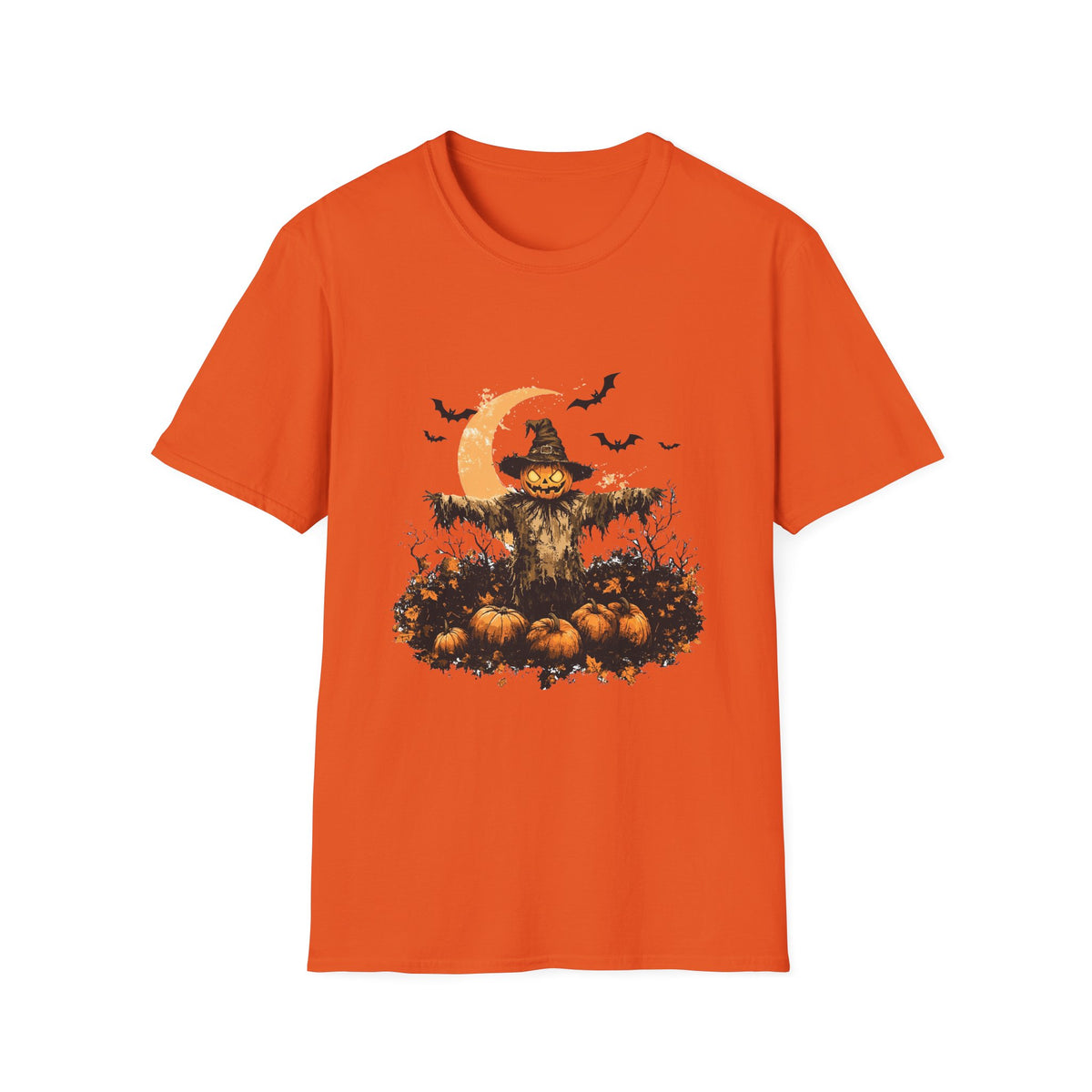 Scary Pumpkin Vintage Halloween T-Shirt