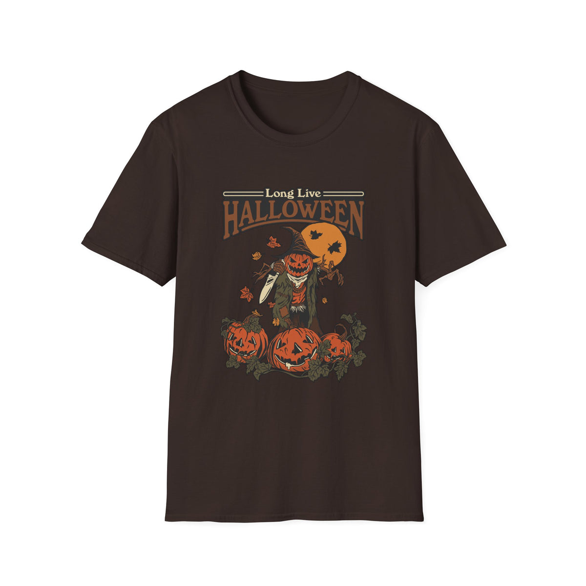 Scary Pumpkin Vintage Halloween T-Shirt