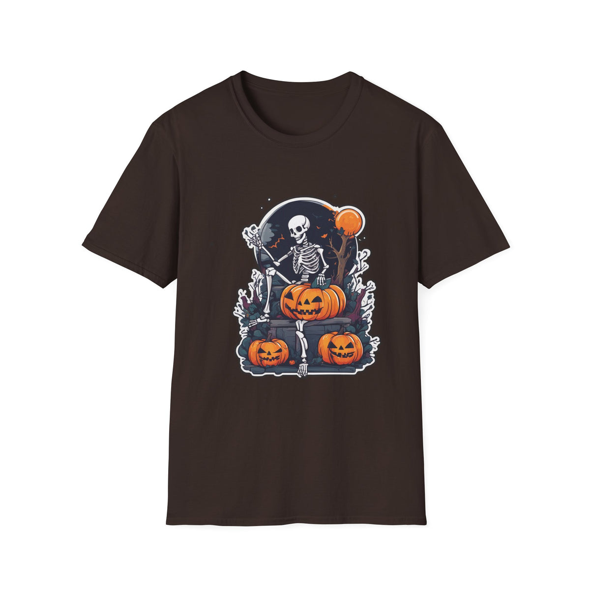 Scary Pumpkin Vintage Halloween T-Shirt