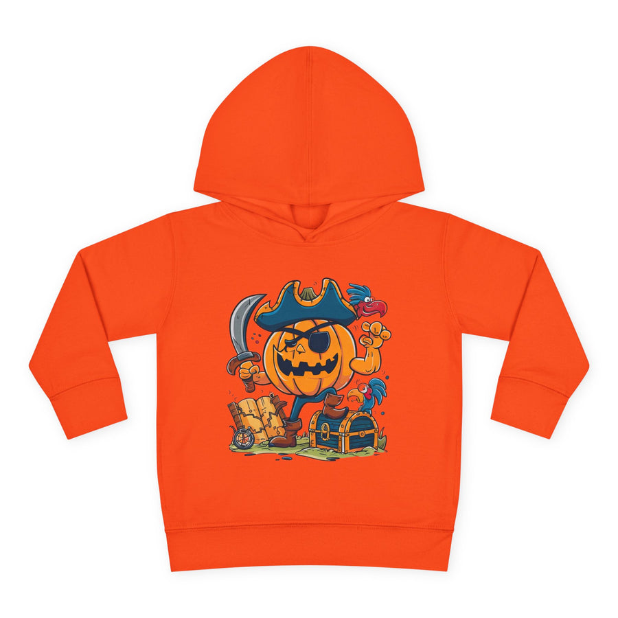 Cute Pirate Pumpkin Toddler Hoodie for Halloween