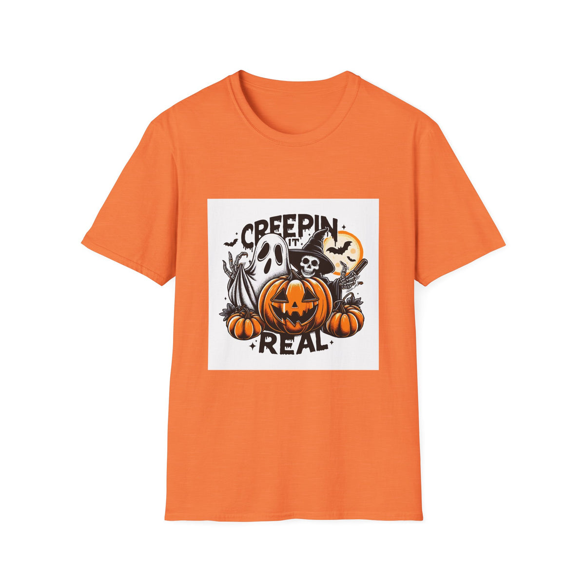 Scary Pumpkin Vintage Halloween T-Shirt