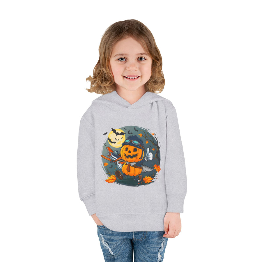 Funny Pumpkin Toddler Hoodie for Halloween