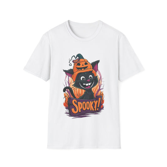 Halloween Cute Pumpkin Cat T-Shirt