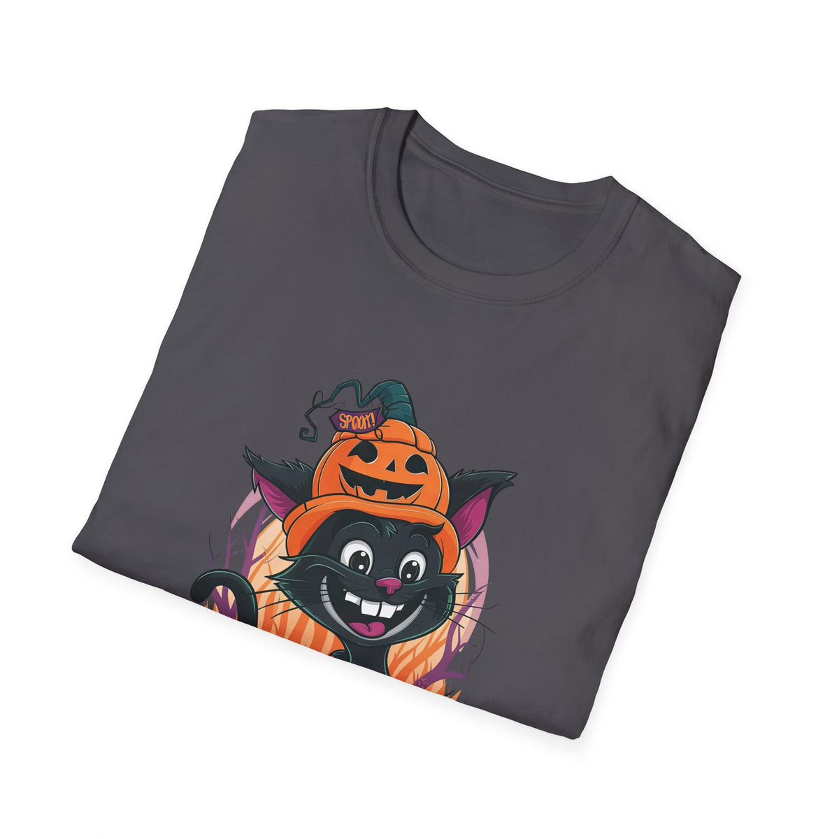 Cute Cat Pumpkin Halloween T-Shirt