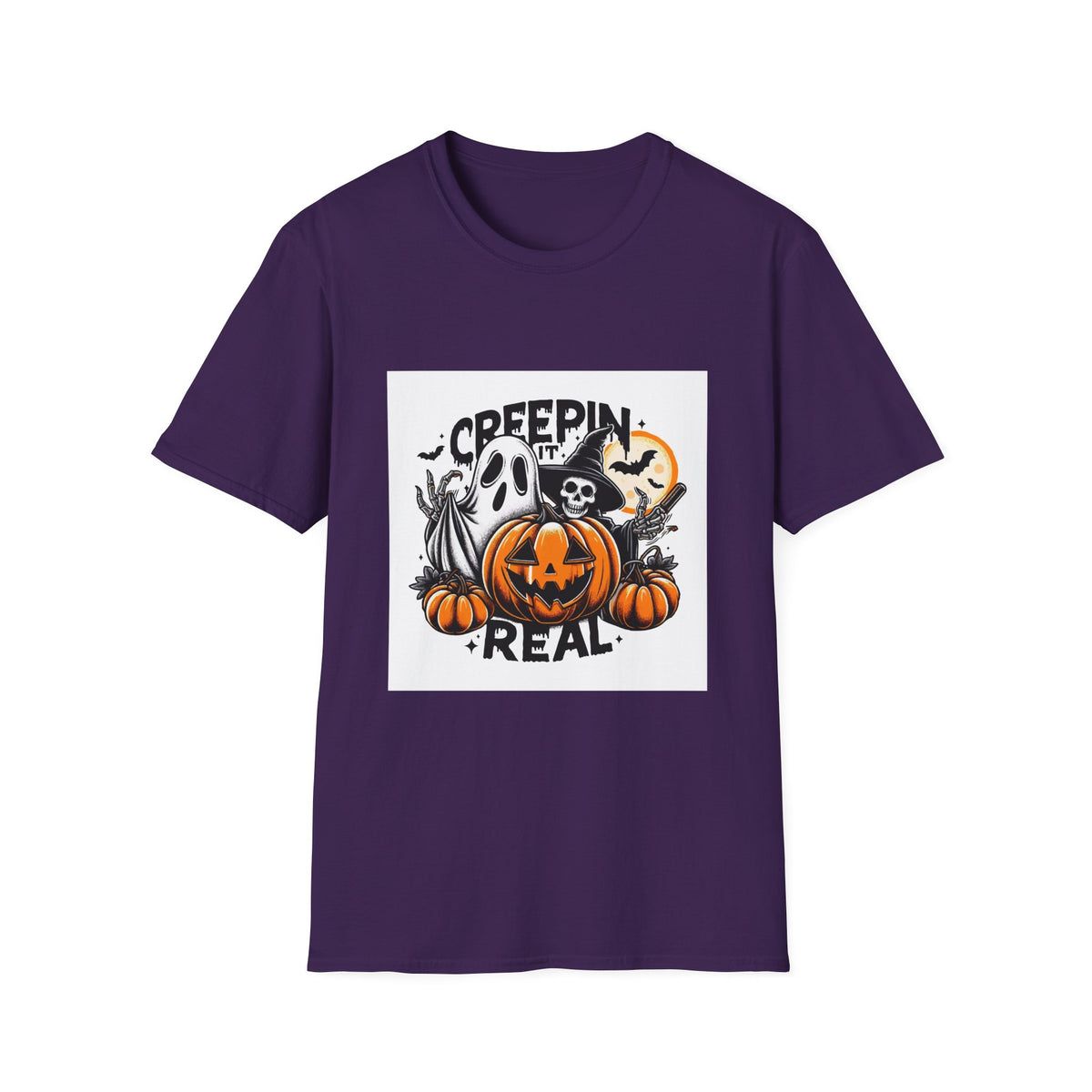 Scary Pumpkin Vintage Halloween T-Shirt