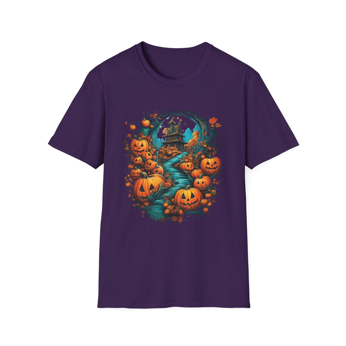 Scary Pumpkin Vintage Halloween T-Shirt