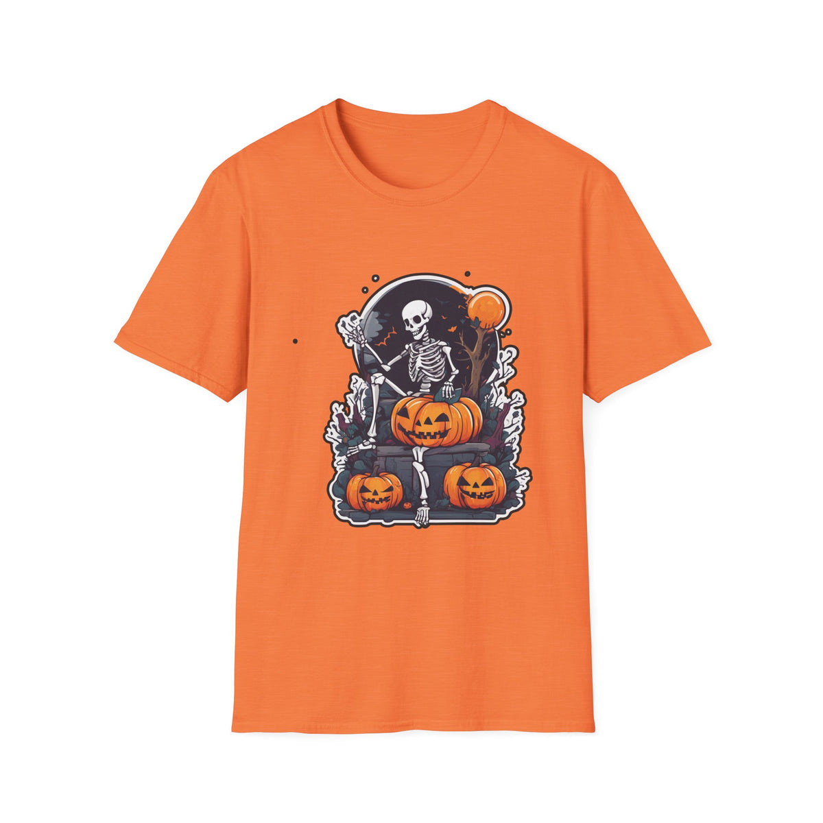 Scary Pumpkin Vintage Halloween T-Shirt