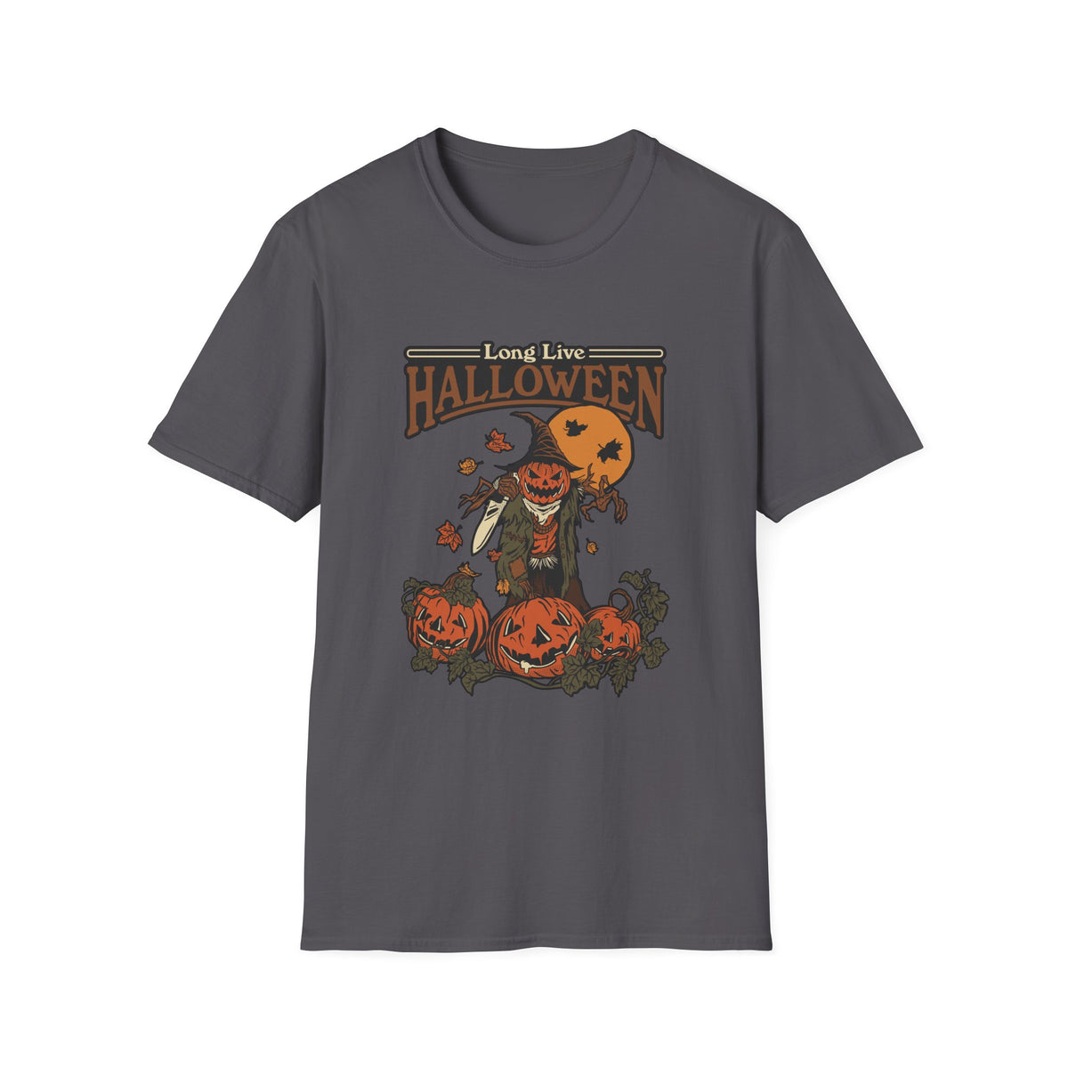 Scary Pumpkin Vintage Halloween T-Shirt