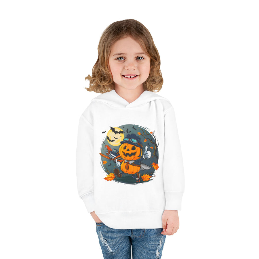 Funny Pumpkin Toddler Hoodie for Halloween