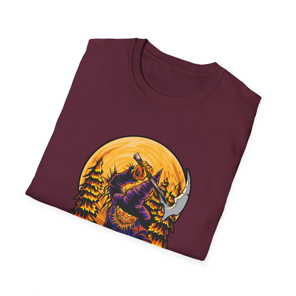 Scary Pumpkin Vintage Halloween T-Shirt
