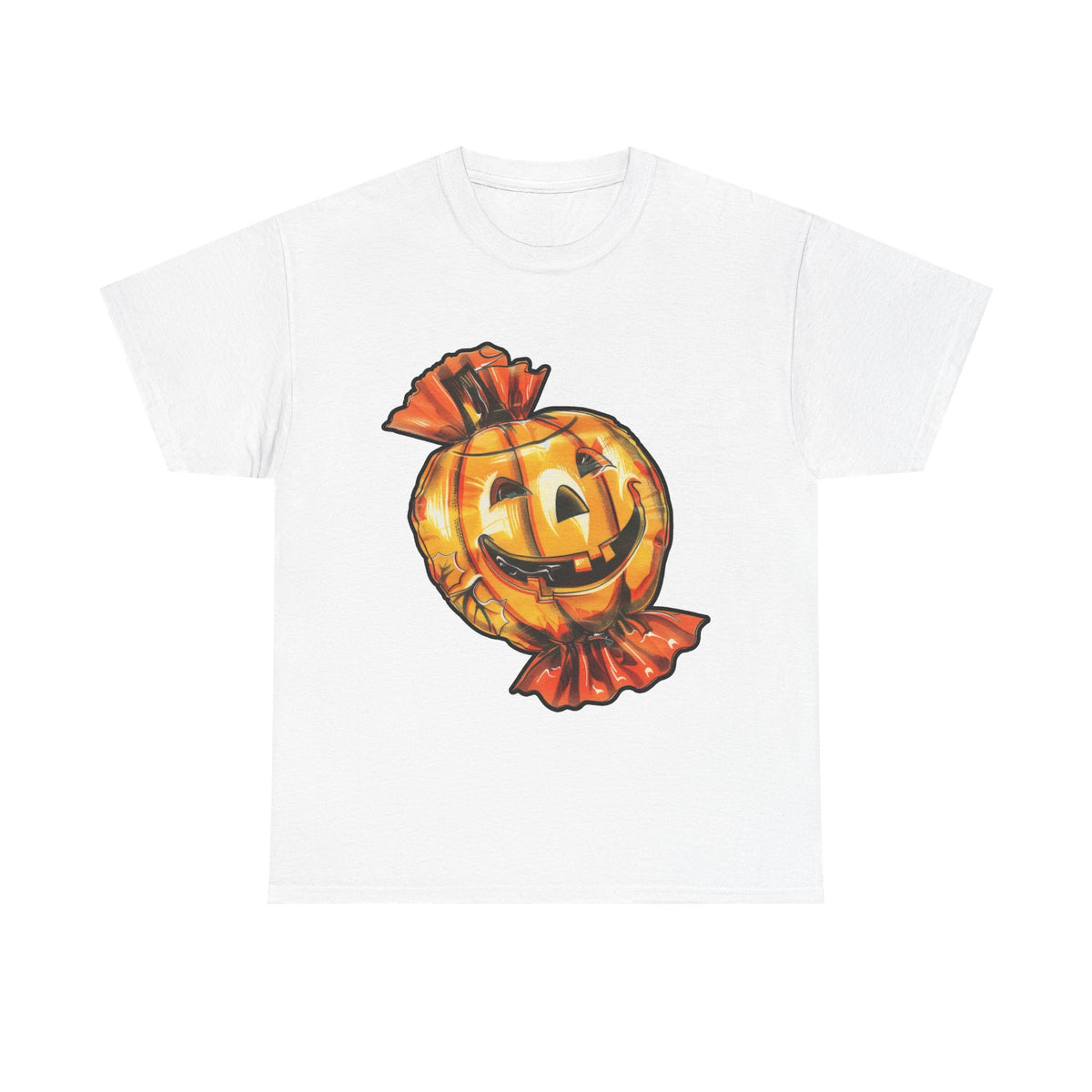 Scary Pumpkin Unisex T-Shirt for Halloween Celebrations