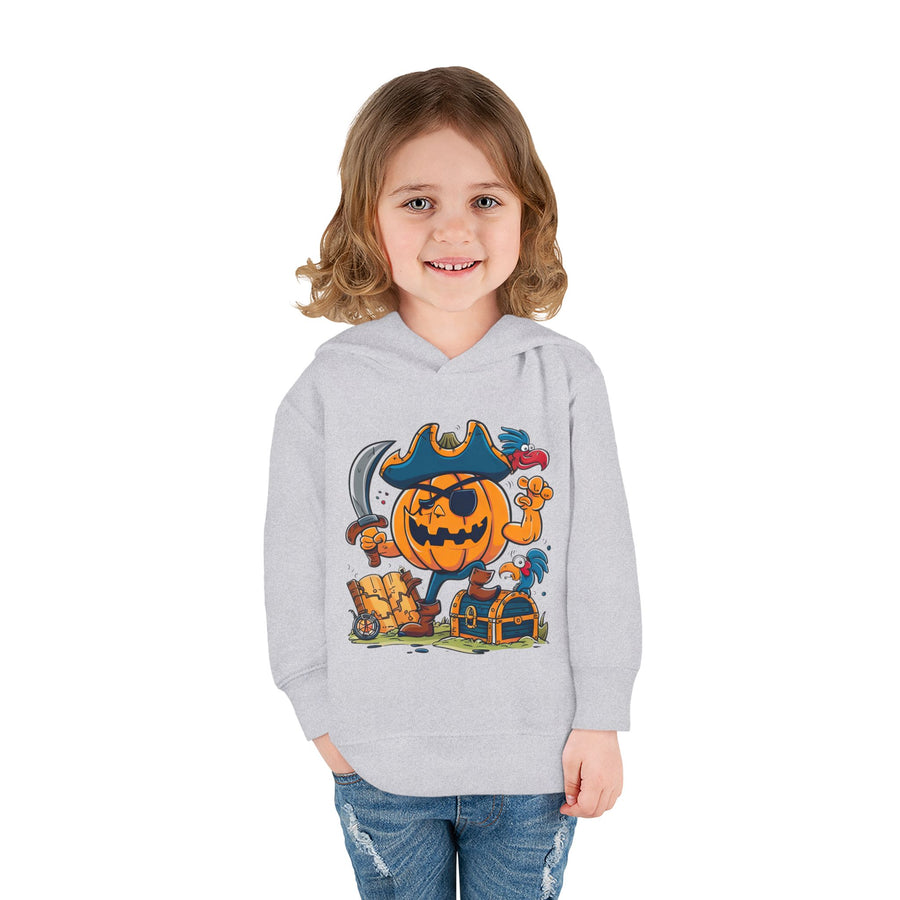 Cute Pirate Pumpkin Toddler Hoodie for Halloween