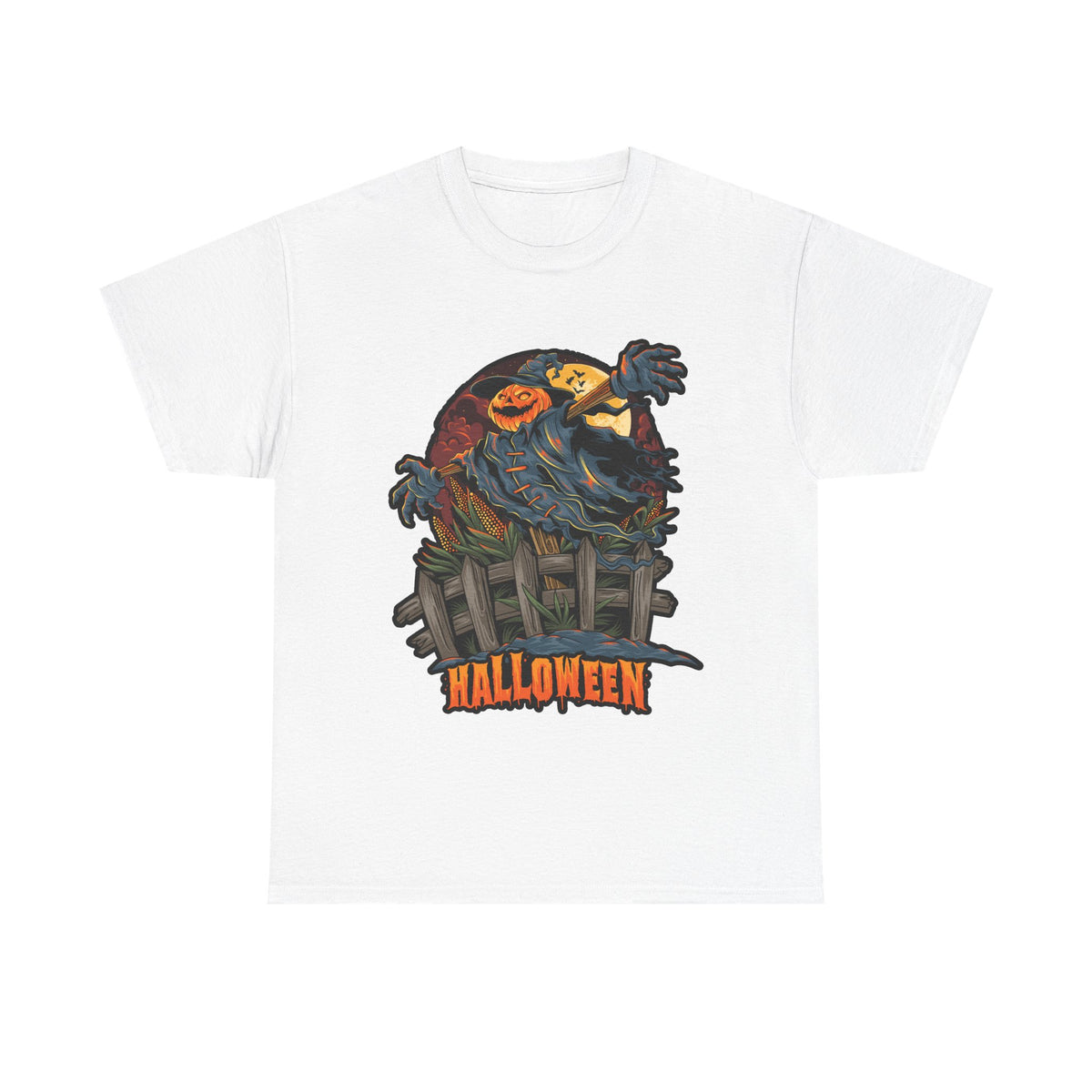 Scary Pumpkin Unisex T-Shirt for Halloween