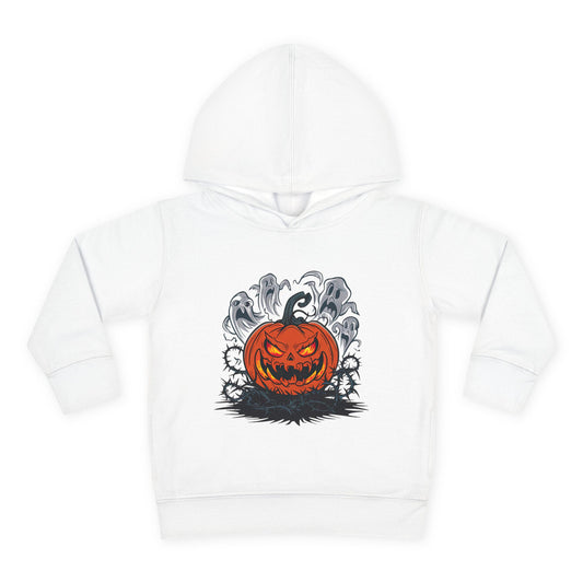Cute Scary Pumpkin Toddler Hoodie for Halloween