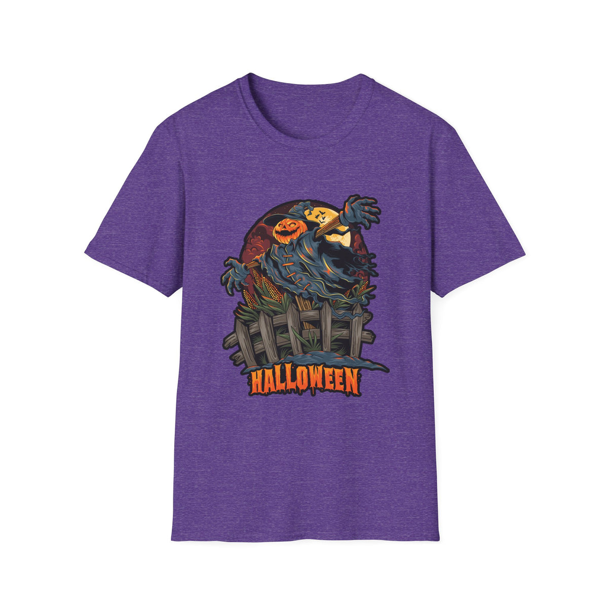 Scary Pumpkin Vintage Halloween T-Shirt
