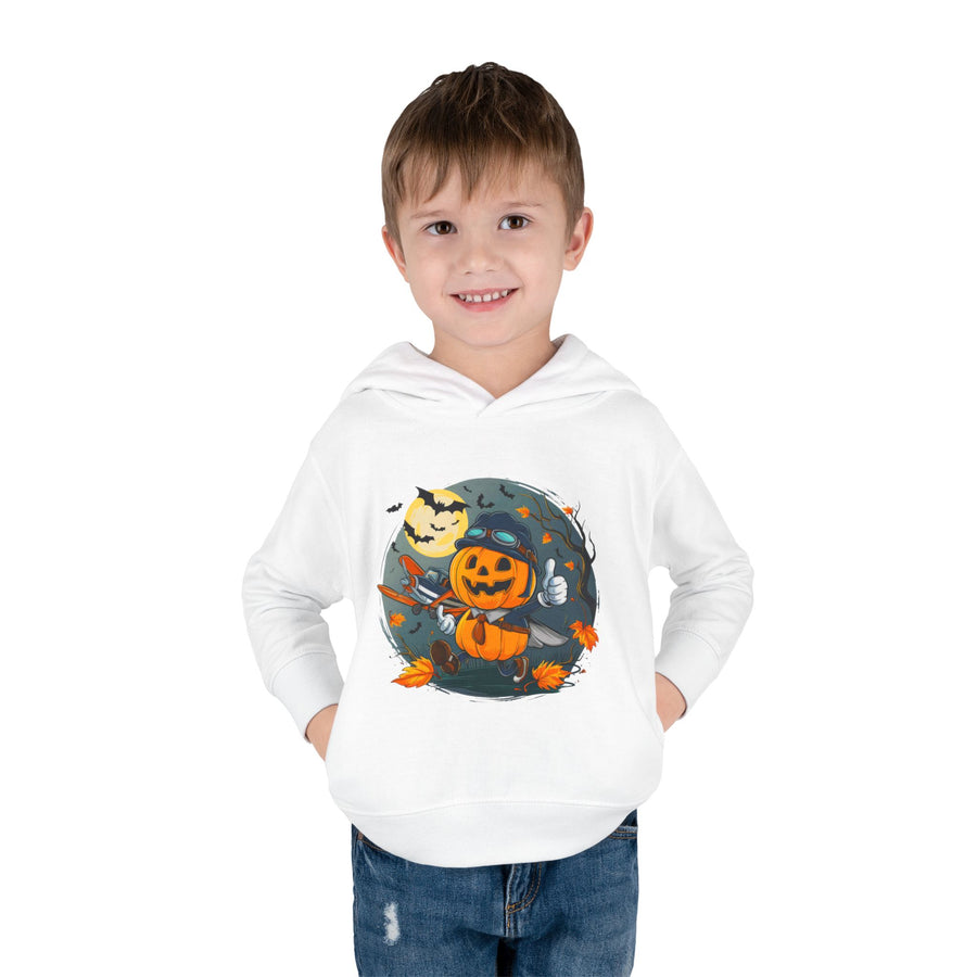 Funny Pumpkin Toddler Hoodie for Halloween