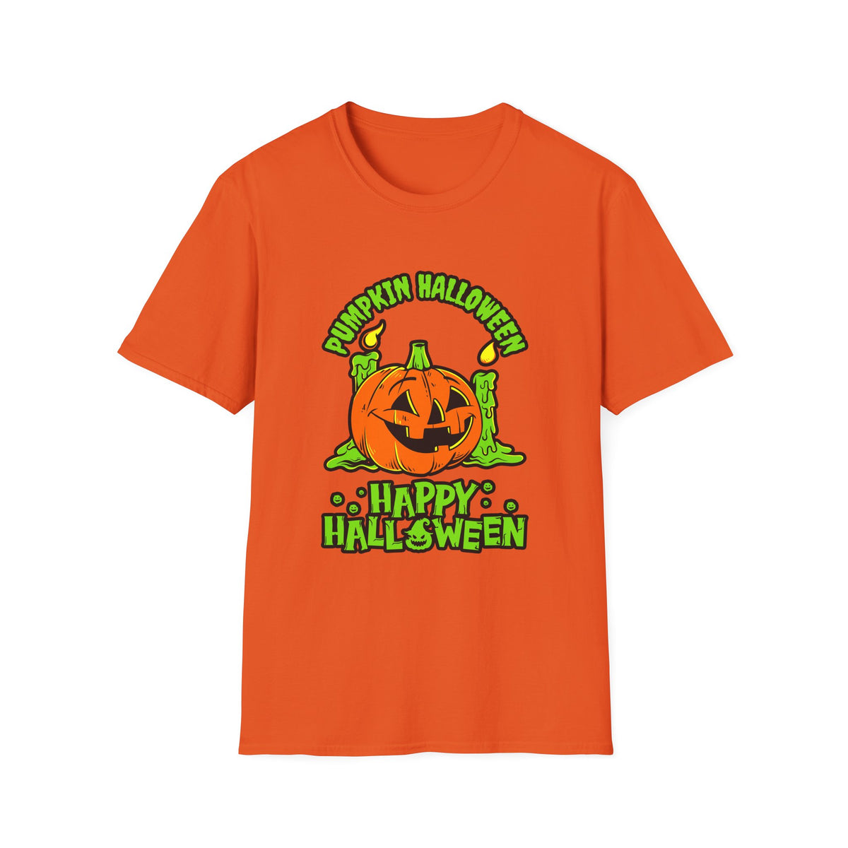 Scary Pumpkin Vintage Halloween T-Shirt