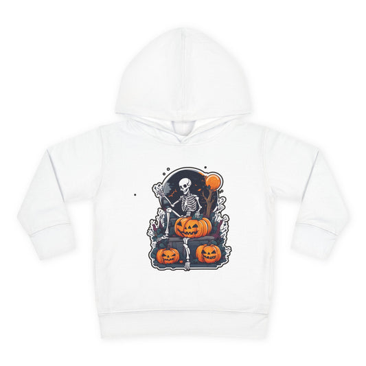 Cute Scary Pumpkin Toddler Hoodie for Halloween