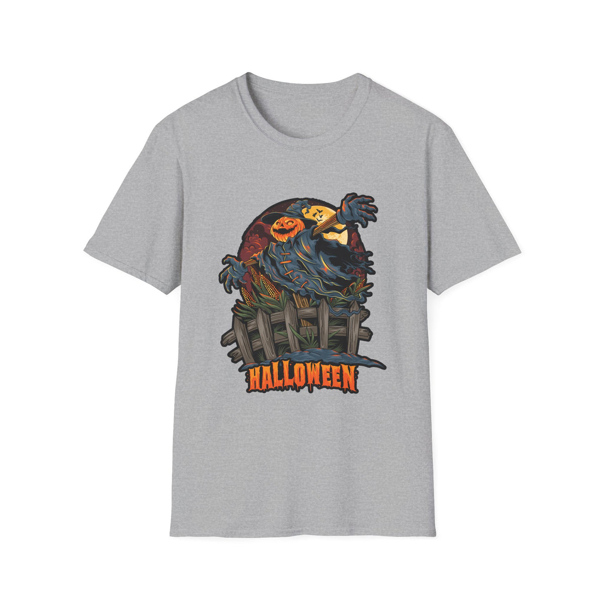 Scary Pumpkin Vintage Halloween T-Shirt