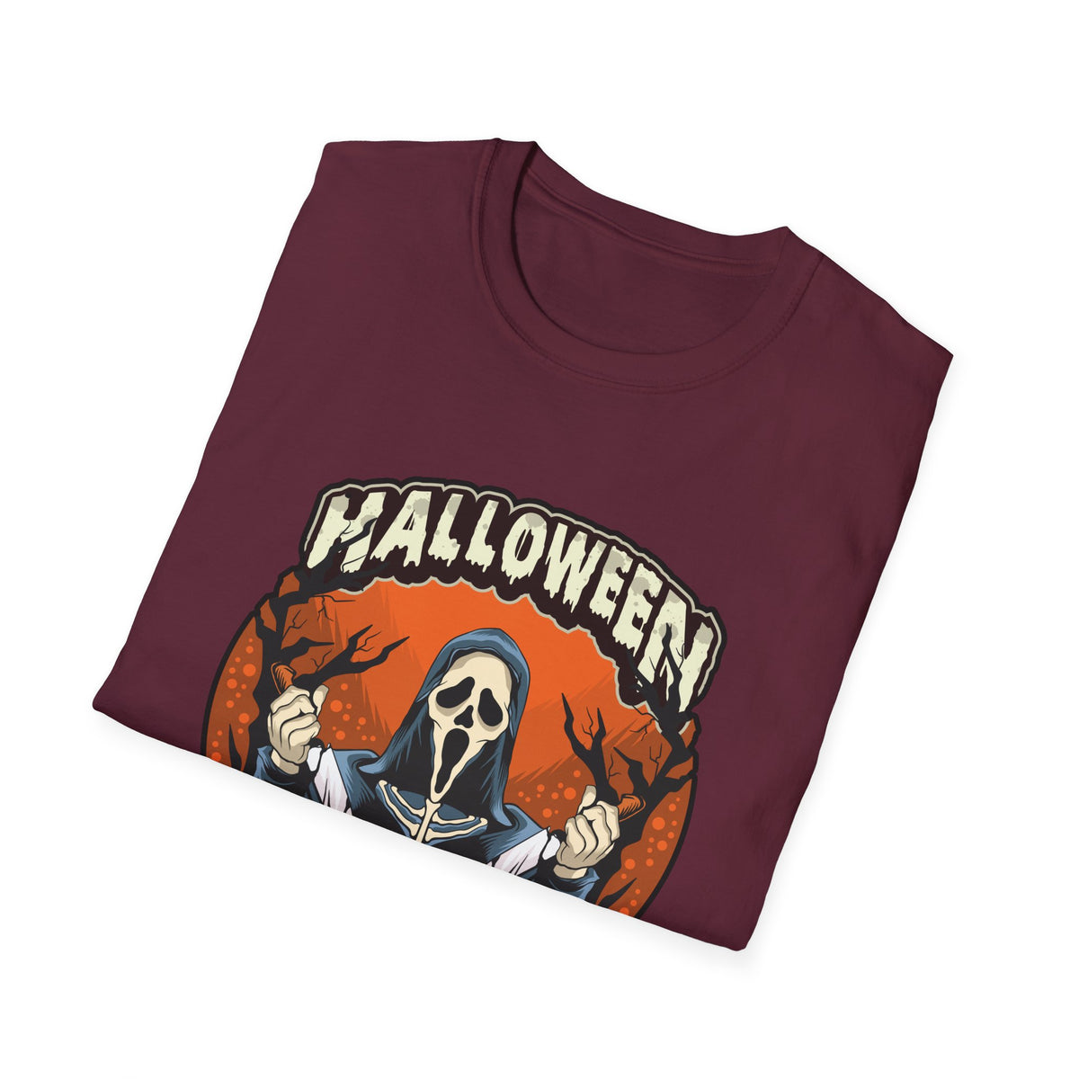 Scary Pumpkin Vintage Halloween T-Shirt for Creative Spirits