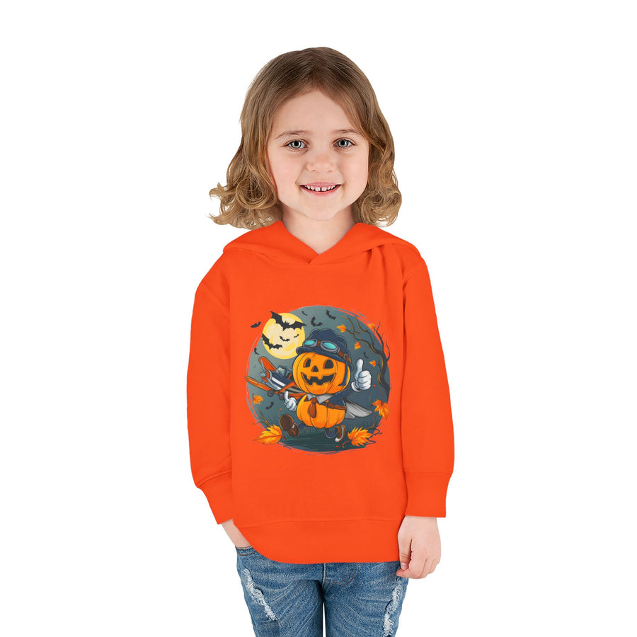 Funny Pumpkin Toddler Hoodie for Halloween