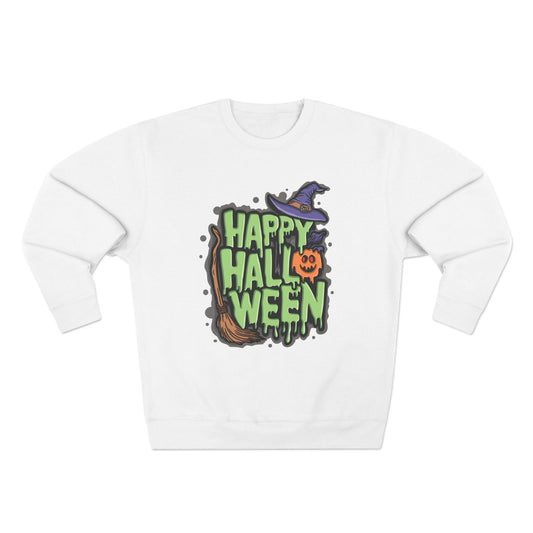 Happy Halloween Crewneck Sweatshirt for Halloween Spirit