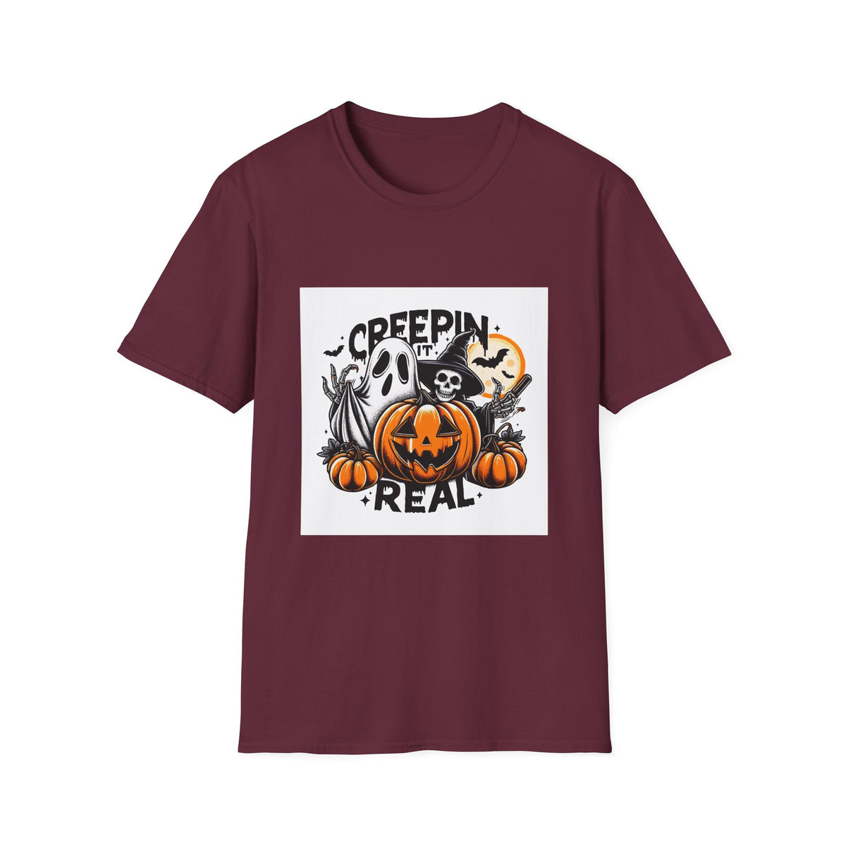 Scary Pumpkin Vintage Halloween T-Shirt