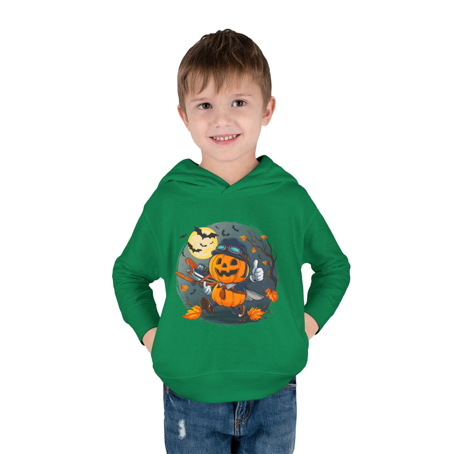 Funny Pumpkin Toddler Hoodie for Halloween