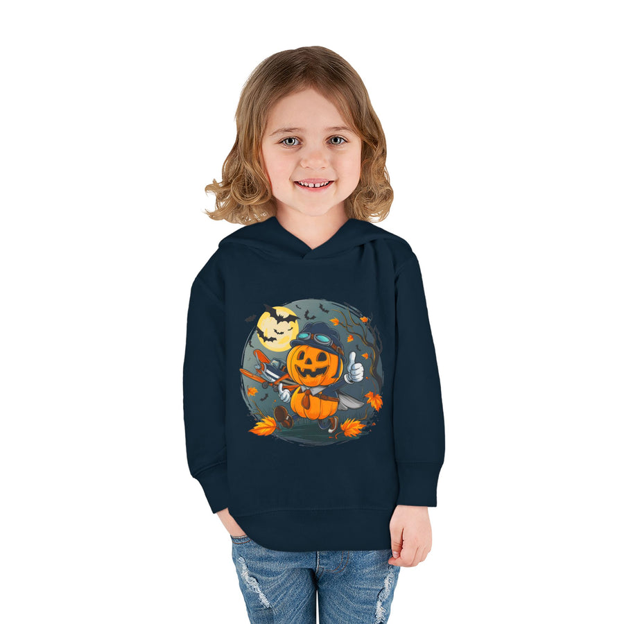 Funny Pumpkin Toddler Hoodie for Halloween