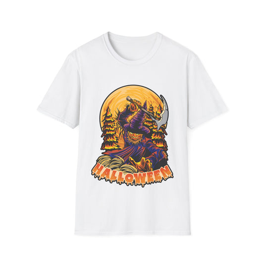 Pumpkin Halloween T-Shirt with Scary Vintage Design