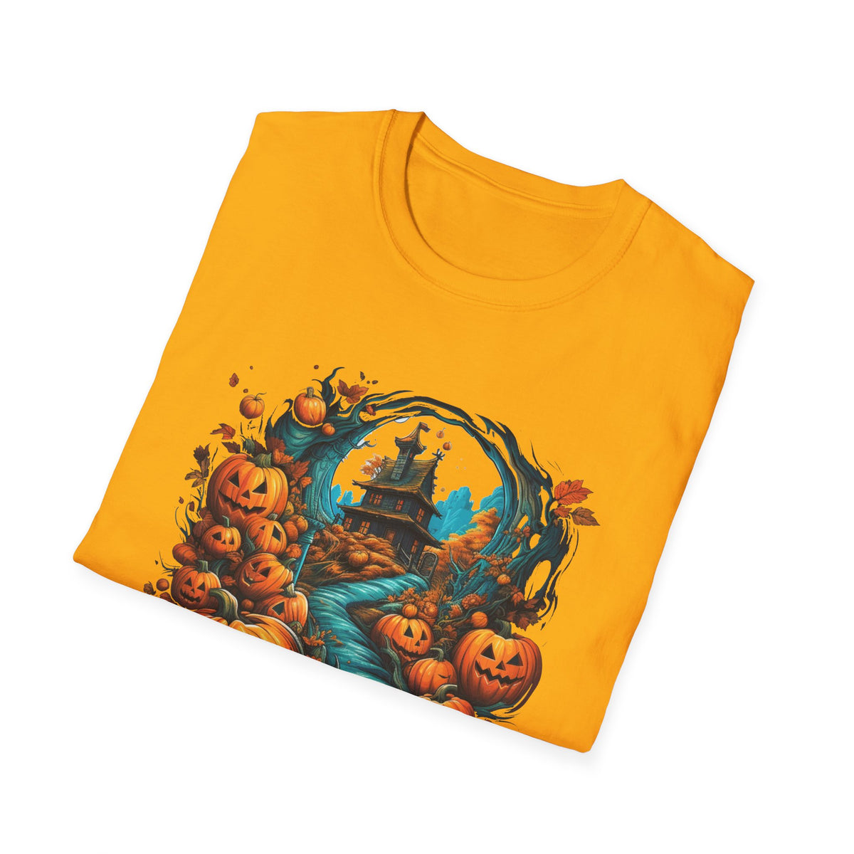 Scary Pumpkin Vintage Halloween T-Shirt