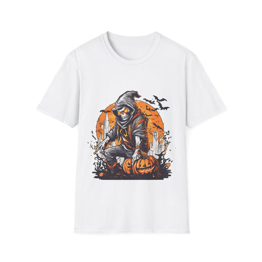 Scary Pumpkin Vintage Halloween T-Shirt