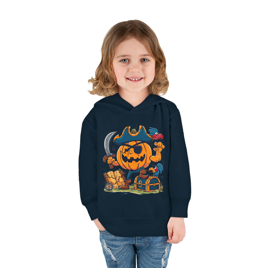 Cute Pirate Pumpkin Toddler Hoodie for Halloween