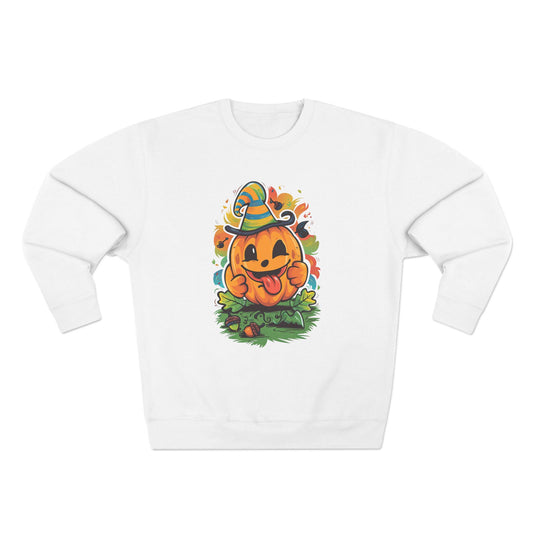 Vintage Pumpkin Crewneck Sweatshirt for Halloween