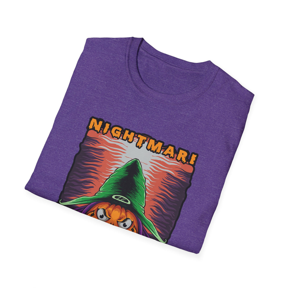 Scary Pumpkin Halloween T-Shirt - Vintage Design for a Spooky Style