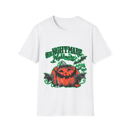 Halloween Graphic T-Shirt with Scary Vintage Pumpkin